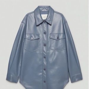 ARITZIA Wilfred The Ganna Shirt Jacket (Blue) - Size 2XS